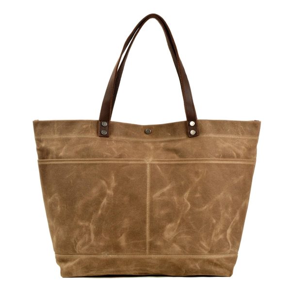 Waxed Canvas Travel Tote Bag