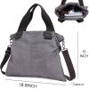 Women's Canvas Tote Bag Vintage Shoulder Crossbody