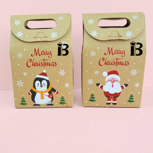 Christmas Kraft Paper Gift Bags
