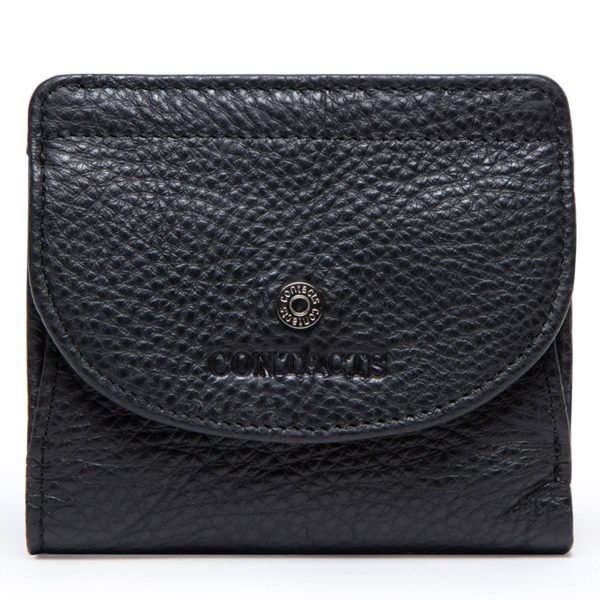 Leather Slim Bifold Purse Card Holder Wallets Women