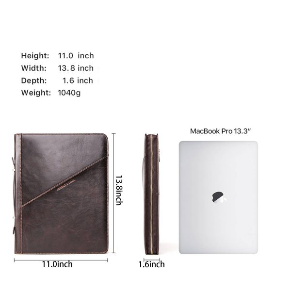 Genuine Leather 13.3/12.9 inches A4 Messenger Laptop Sleeves