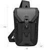 Oxford Waterproof Crossbody Sling Bag With USB Charging Port