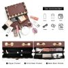 Pu Trendy Crossbody Bags with Chain Strap women Brown