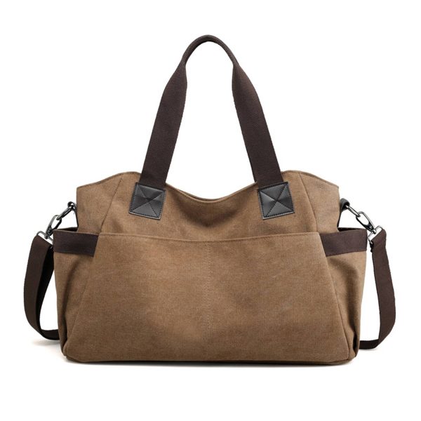Big Canvas Tote top Handle bag for Travel