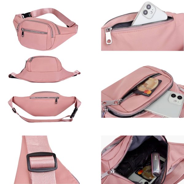 Oxford Large Fanny Pack Running Belt Waist Bag for trip