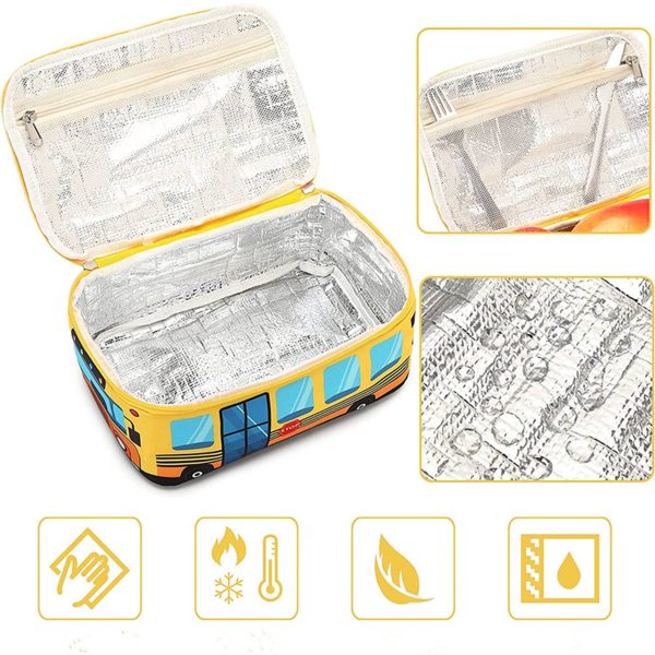 Oxford Car Pattern Lunch Bag