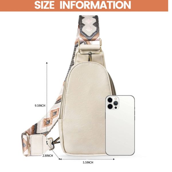 PU Leather Small Crossbody Sling Backpack Multipurpose