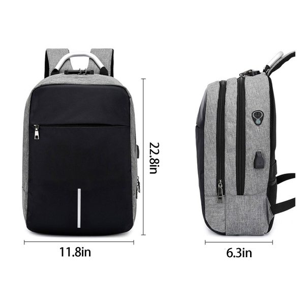 Anti-theft Backpack With USB Charging Port Computer Bag