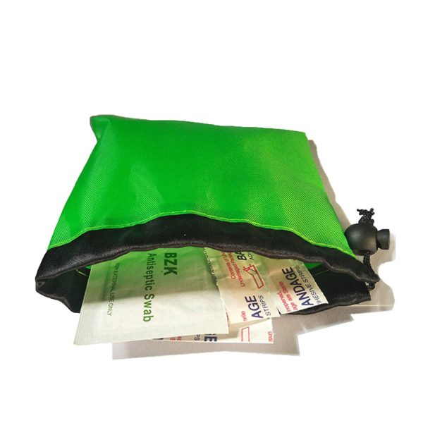 First Aid Kit Nylon Drawstring Bag Pocket