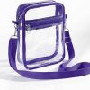 PVC Clear Crossbody Purse for women,With front pocket