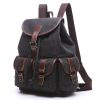 Women's Backpack Solid Color Multi-Pocket Outdoor Travel Bag