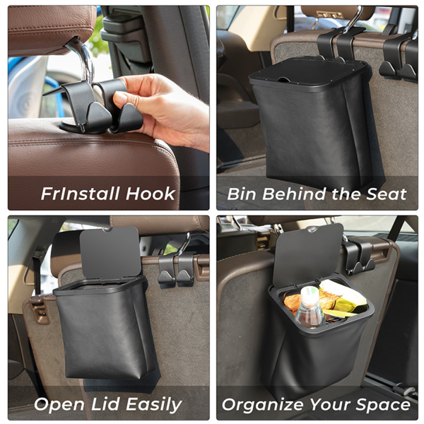 Foldable Large-capacity Car Trash Bin