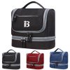 Multi functional dry wet separation makeup wash bag
