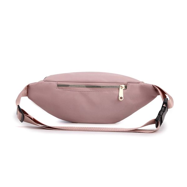 Oxford Sling Bag Double Zippers Fanny Pack