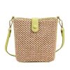 Summer Straw Women Woven Crossbody Bucket Bag