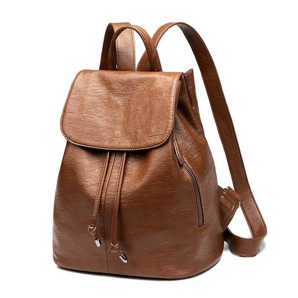 PU Leather Travel Backpack