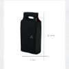 2 Pack Neoprene Beer Carrier Wine Bottle Holder W/ Pouch