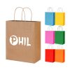 Reusable hand-held kraft paper bag
