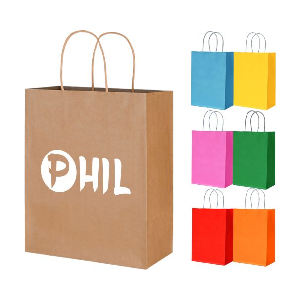 Reusable hand-held kraft paper bag