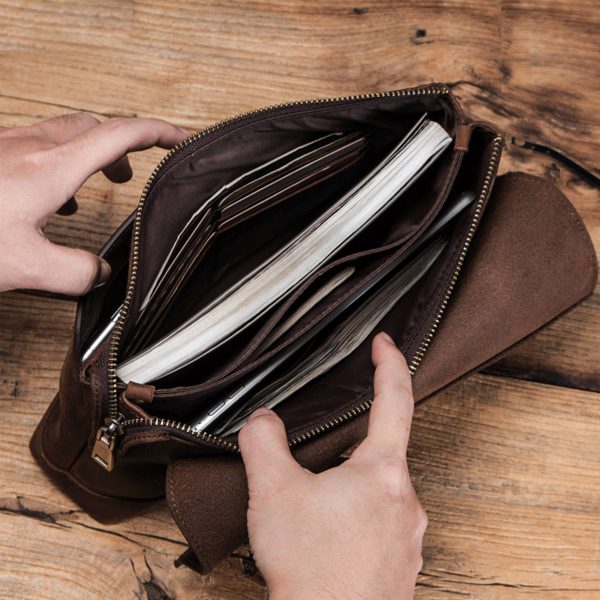 Genuine Leather Crazy Horse Skin high-capacity Wallets
