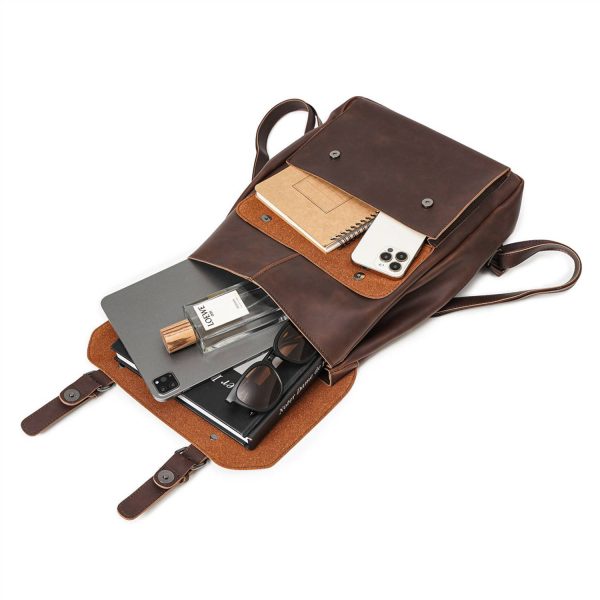 PU Leather Crossbody Backpack Shoulder Bag