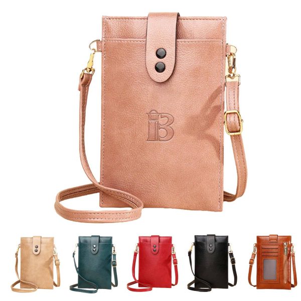 Women's Soft PU Leather Wallet Crossbody Bag Phone Purse
