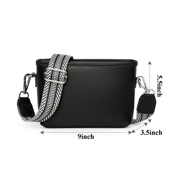 Genuine Leather Messenger Crossbody Bag