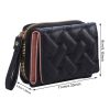Cute Love-Embroidered Trifold Wallet