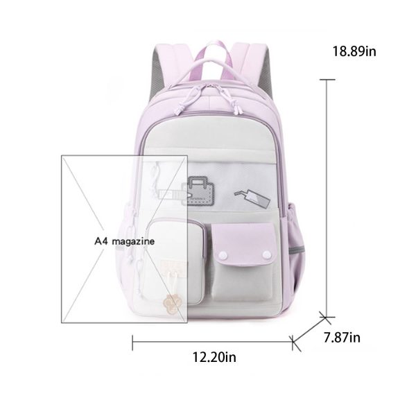 Simple And Versatile Nylon Student‘s Backpack