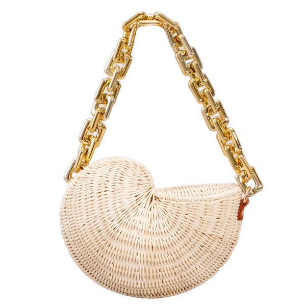 Wood Vintage shoulder tote bag