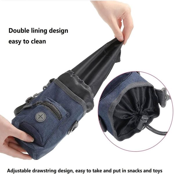 3-in-1 pet treat carrier and waste bag dispenser