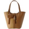 Genuine Leather bucket cross-body bag