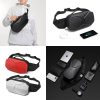 Abs Men's Crossbody Bag with PC Waterproof Hard Case