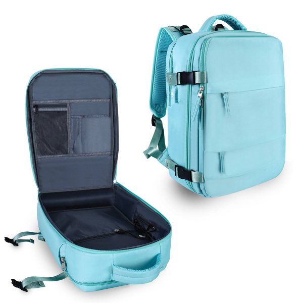 Nylon Travel Laptop Backpack with USB Charging Port