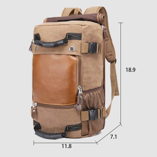 Canvas Duffel bag with Shoe Compartment