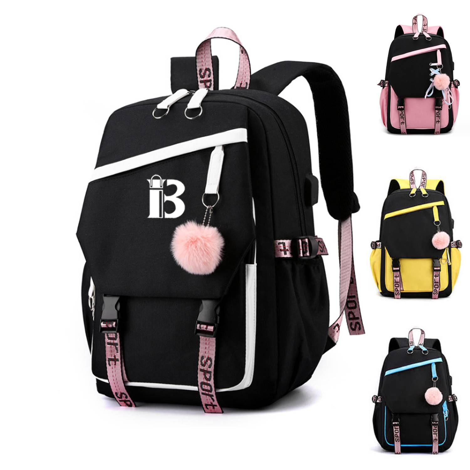 Nylon Backpack Student’s Schoolbag