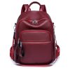 PU Leather Dual-use Casual Small Backpack Women