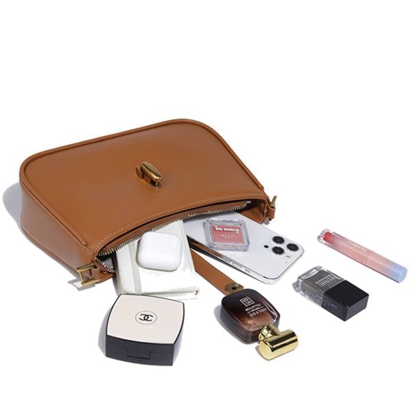 Brown PU Leather Tote Shoulder bags