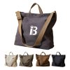 Large Capacity Retro Canvas Crossbody Commuting Tote Bag