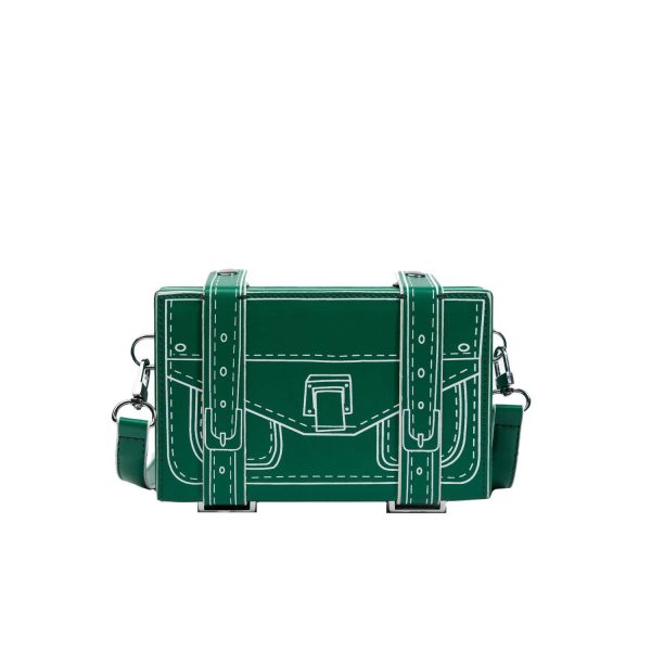 PU Leather Comic Style Crossbody Bag