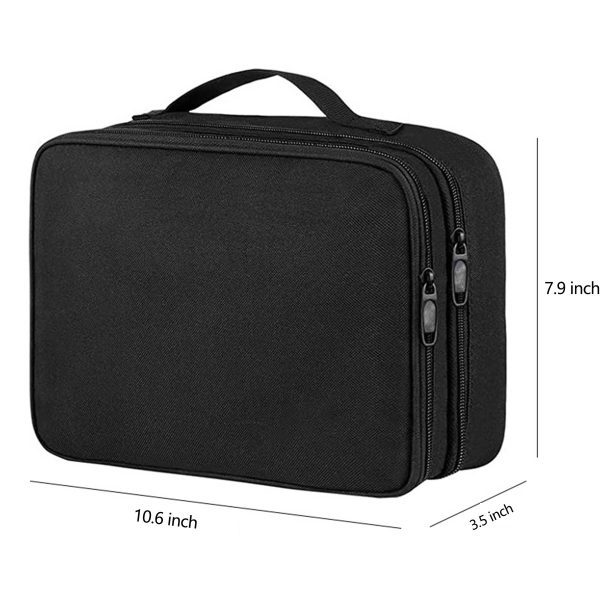 Travel Electronic Storage Bag with Adjustable Divider