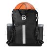 Drawstring Backpack With Shoe Compartment and Water Bottle