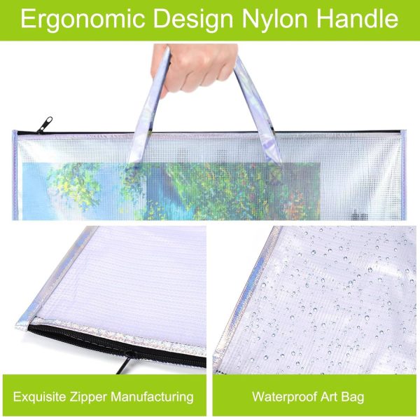 Large Clear Mesh Vinyl Bag w/ Handle