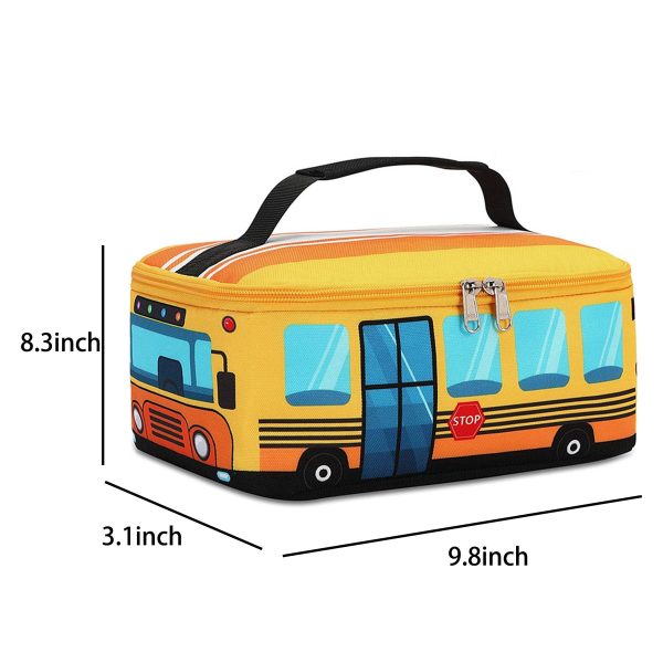 Oxford Car Pattern Lunch Bag