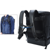 Leather Backpack Casual Travel Daypack with Shoe Compartment