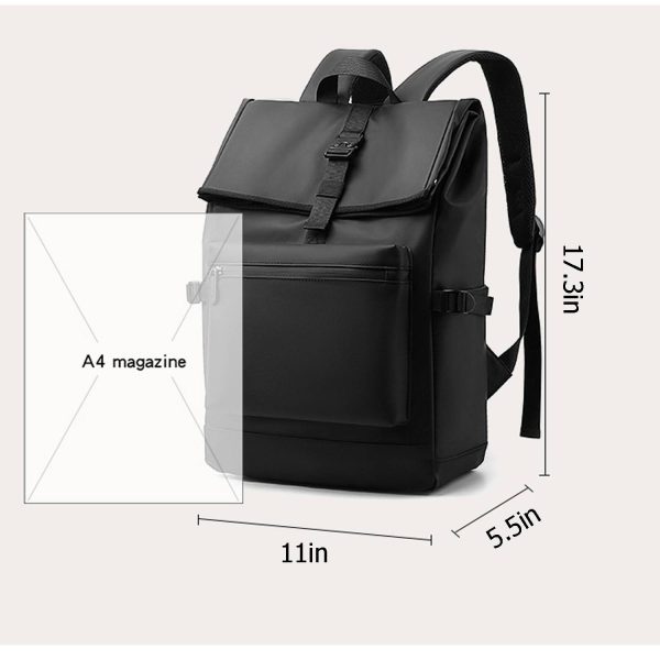 PU Leather Large Capacity Computer Backpack