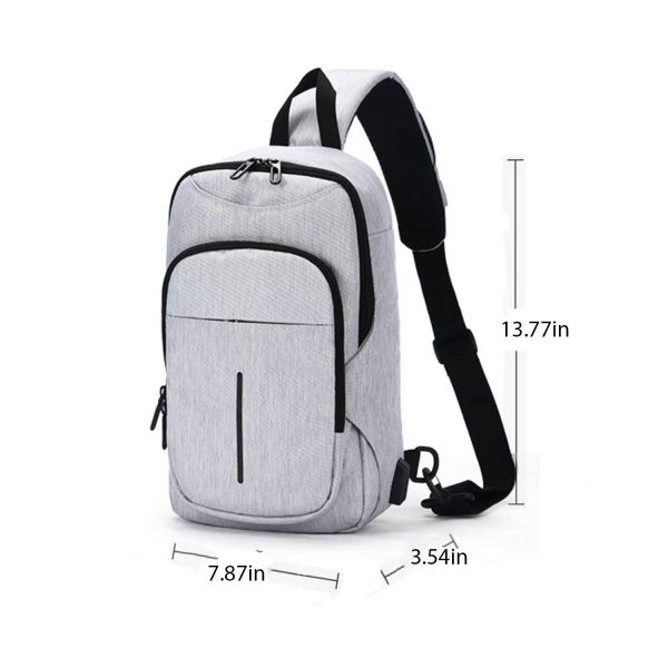 Oxford Men's Diagonal Chest Bag