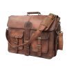 Genuine Leather Laptop bag best computer satchel Briefcase