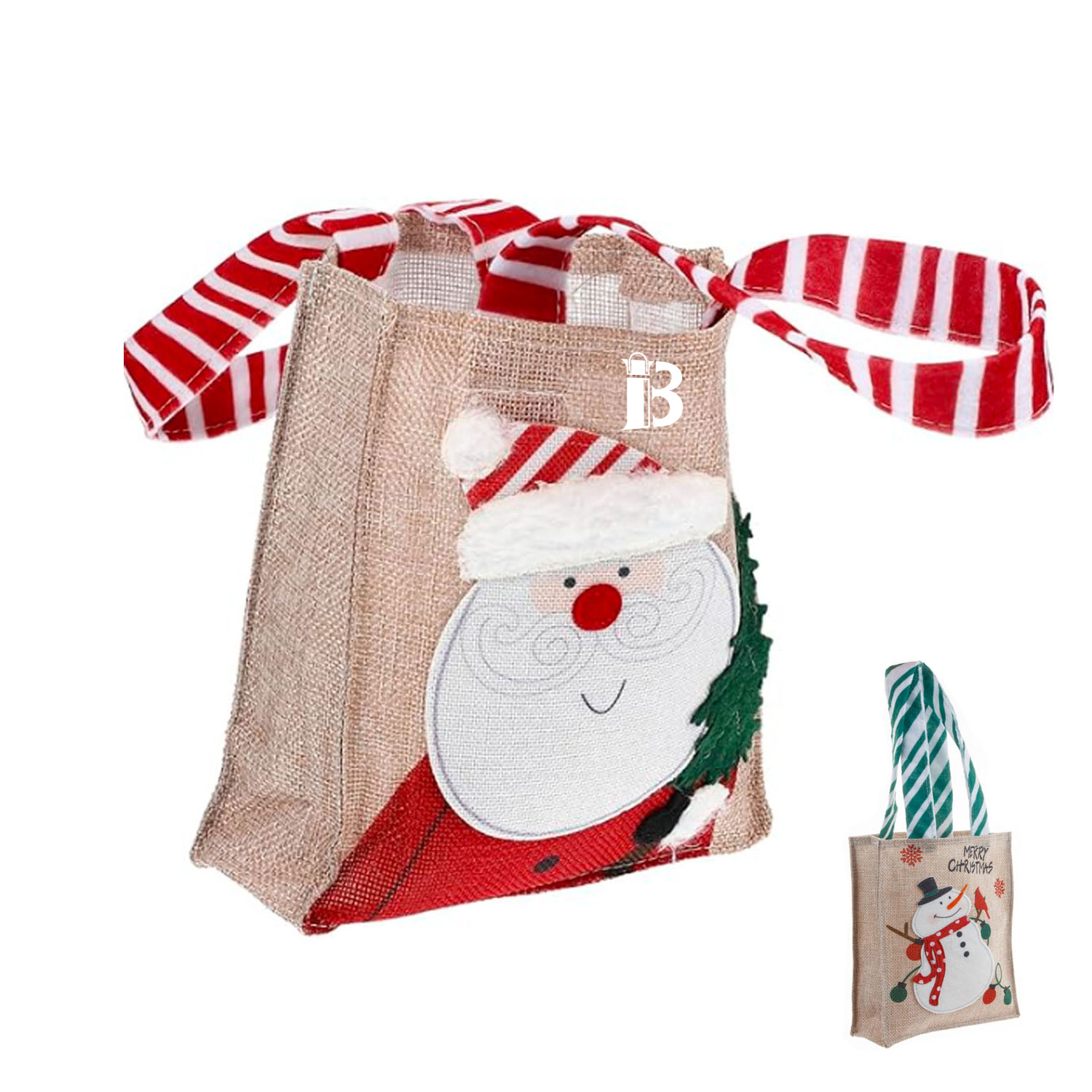 Christmas Hand Snowman Tote Bag Xmas Party Favors