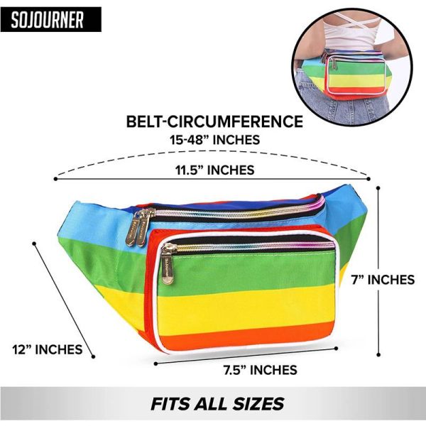 Rainbow Color Running Pocket